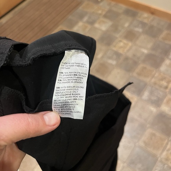 Chico's Fabulously Slimming Brigitte Ponte Slim Pant Size 2  (12) Black - Picture 13 of 14